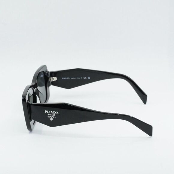 NEWEST PRADA PR08YSF 1AB5S0 BLACK DARK GREY SUNGLASSES - Picture 6 of 12
